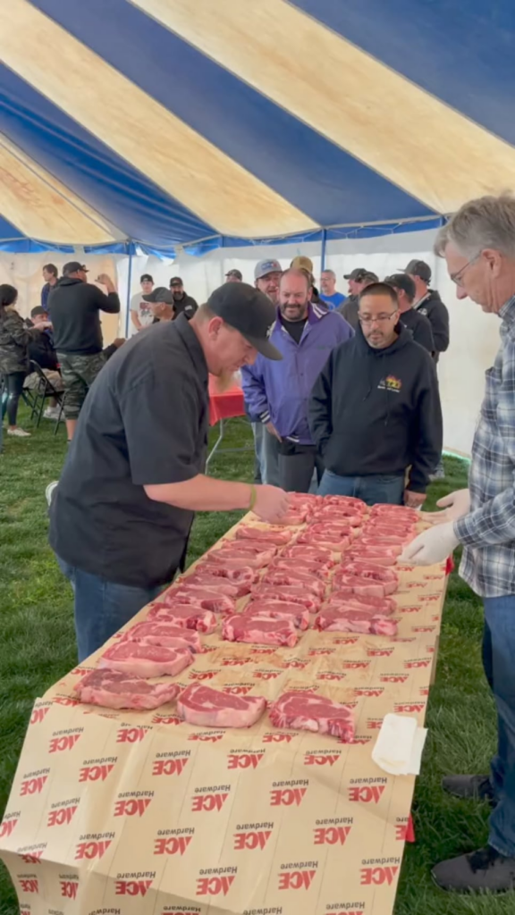 Competition for the best steak chef