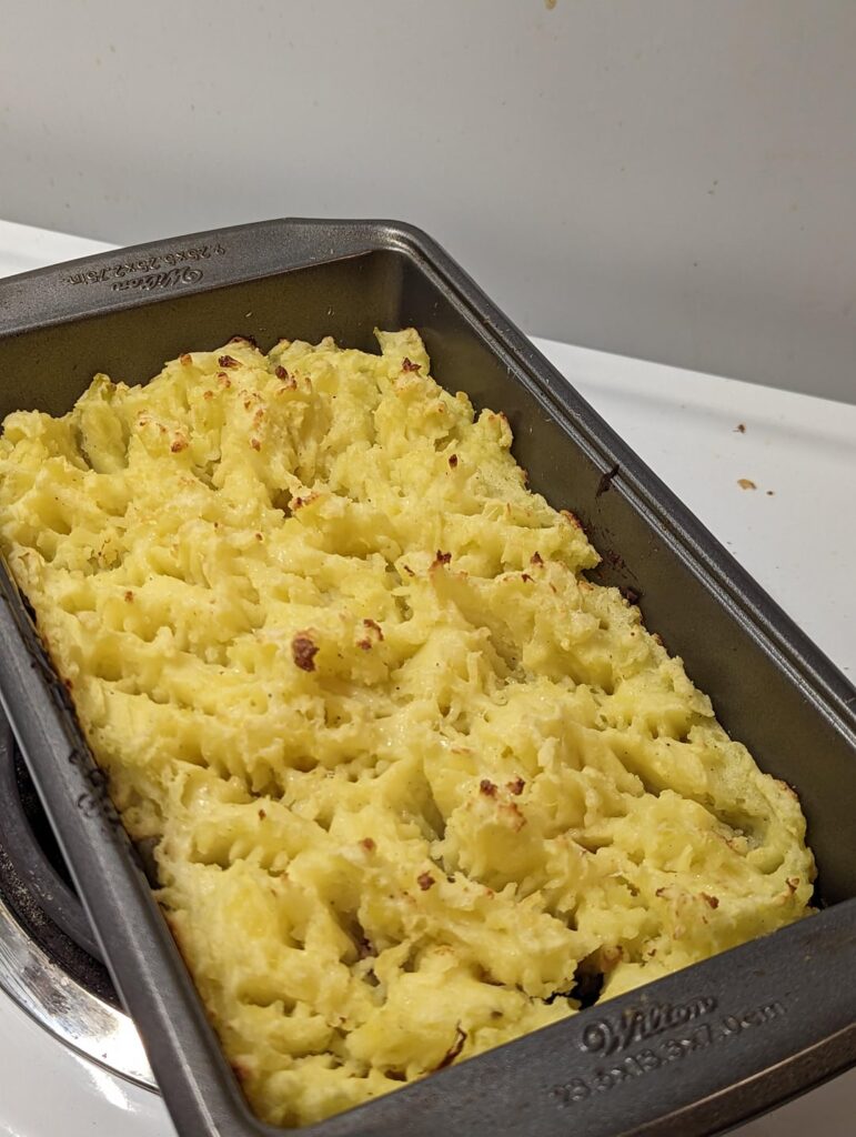 Made my first ever shepherd's pie. Winged it with no recipe, but came out great