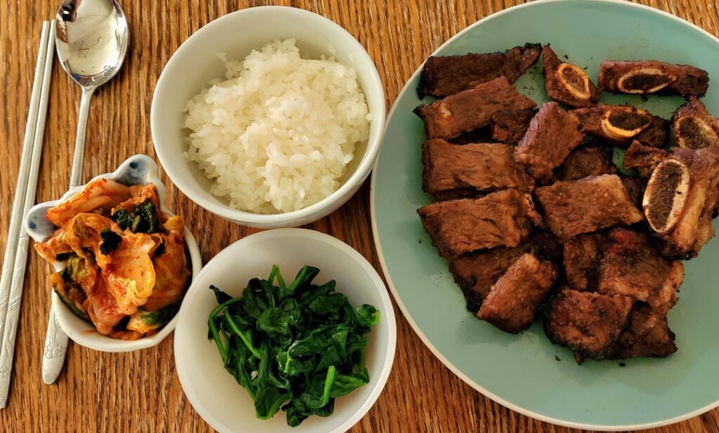 LA Galbi for dinner! 24 hours in the marinade so far.