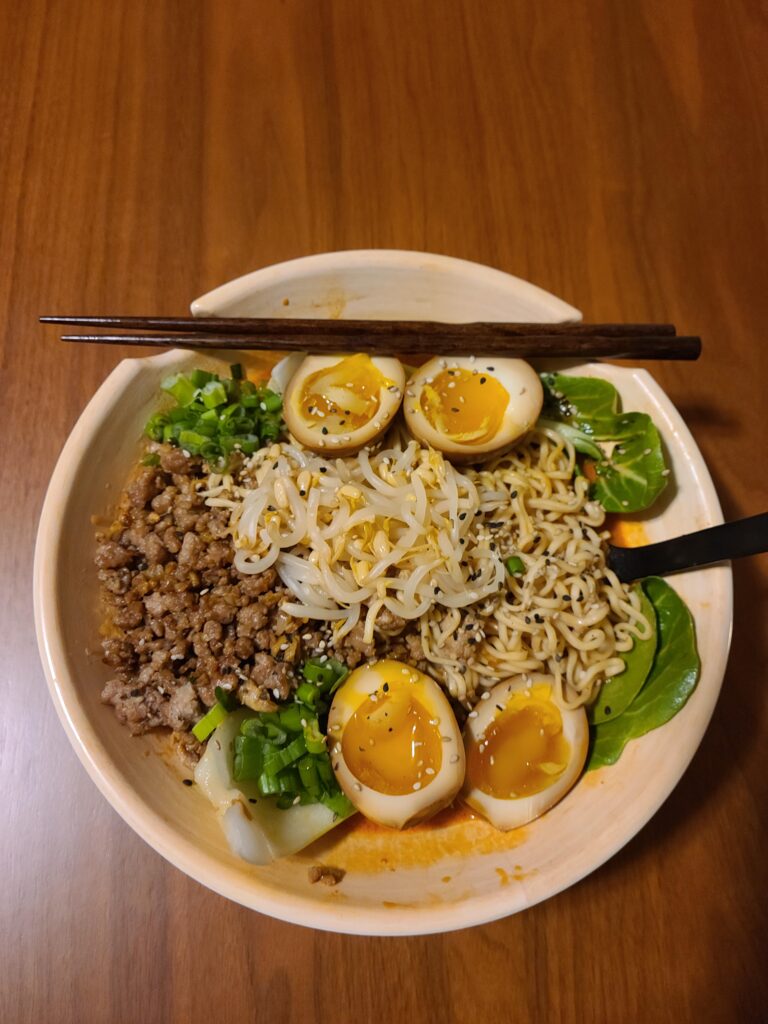 Homemade tantanmen