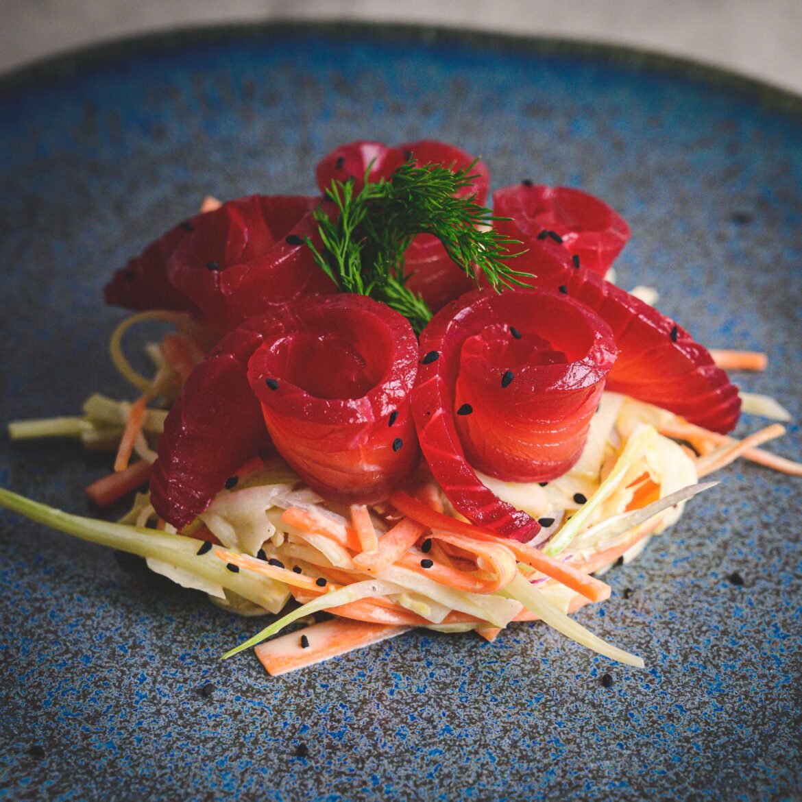 Beetroot Cured Salmon