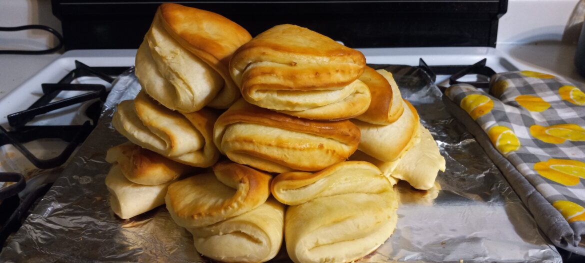 Jamaican coco bread. It's still warm.