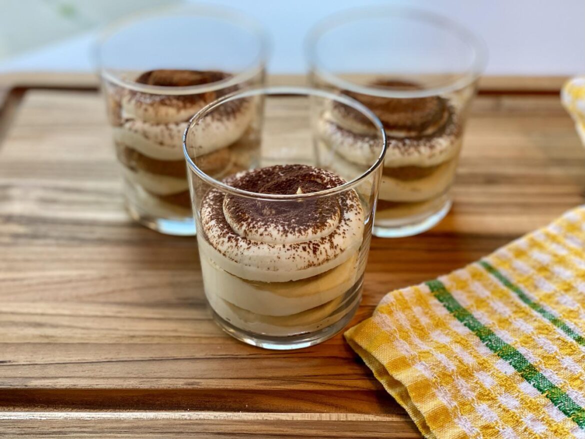 Tiramisu - with baked Savoiardi (ladyfingers) and no raw eggs!