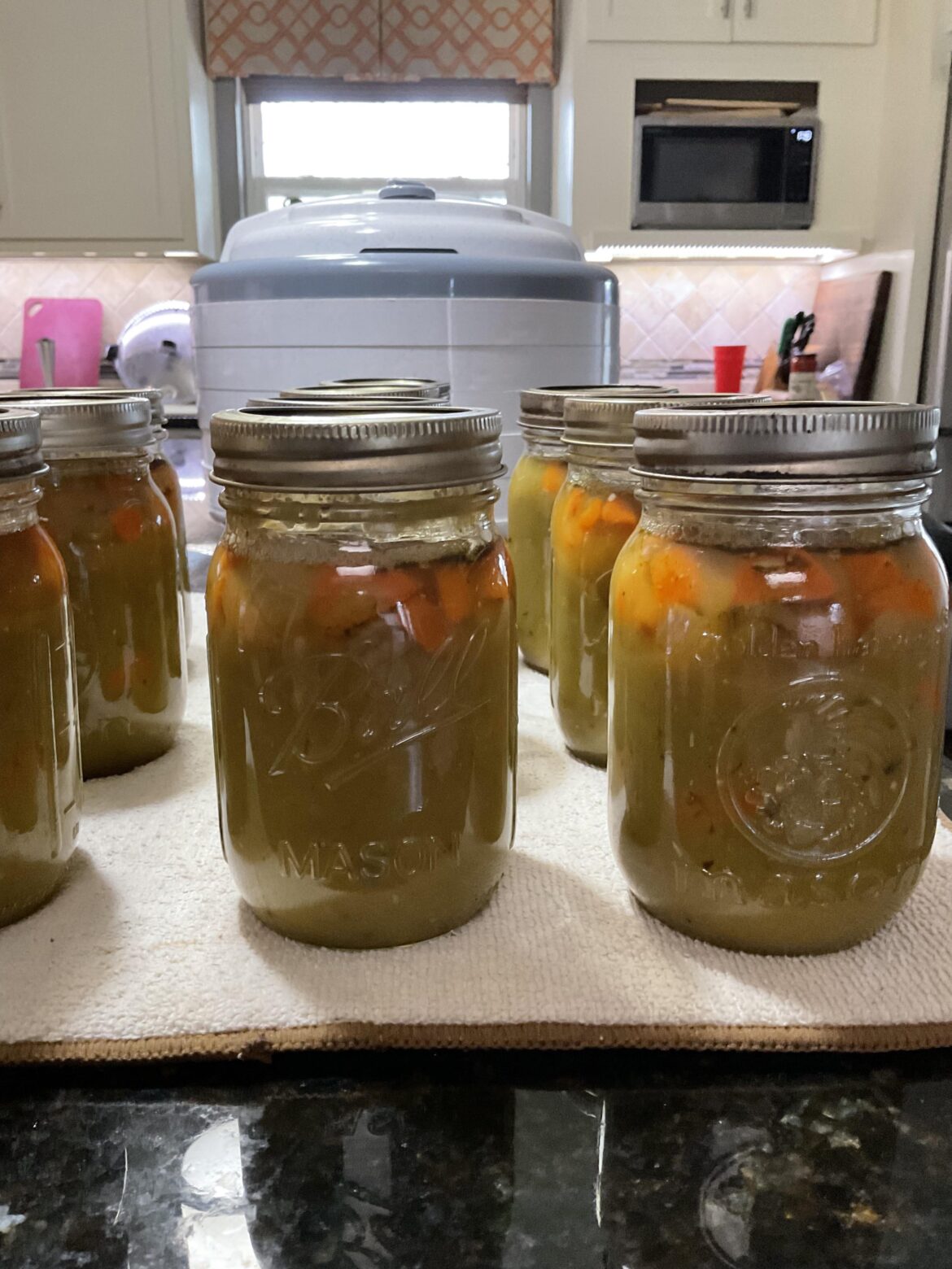 Split green pea soup - canned and dehydrated