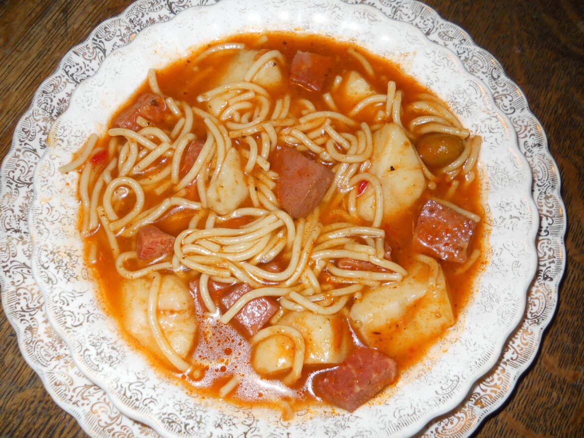 Puerto Rican Noodle Soup