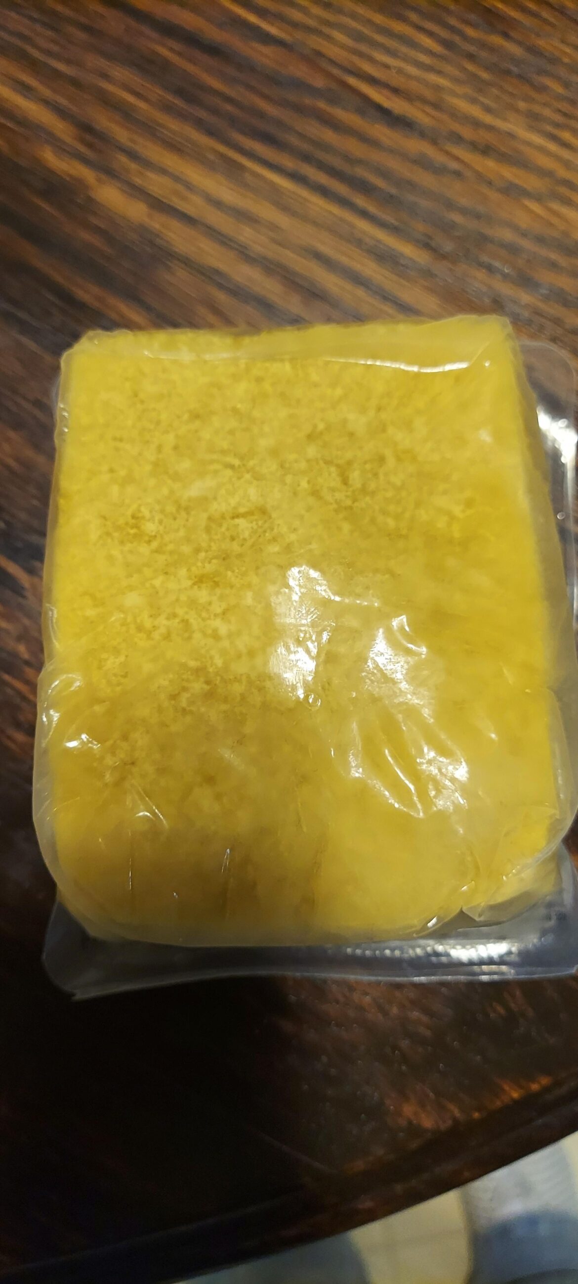 I heard that if you freeze and thaw tofu it keeps it from crumbling. So I tried freezing it and it turned this weird yellow color. Is that normal?