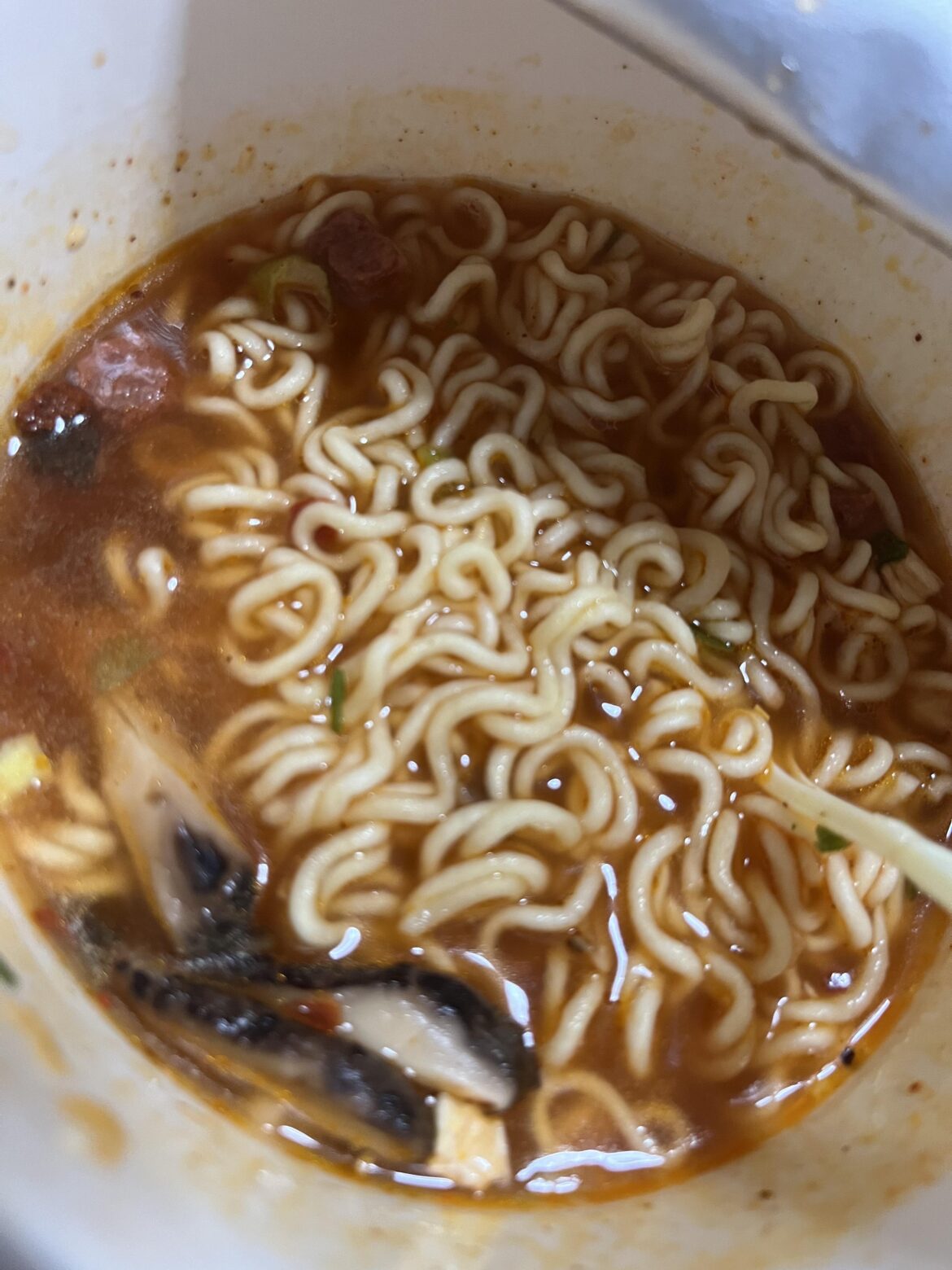 Added mushrooms into my shin ramyun today. Do you add anything into cup noodles when you eat them?
