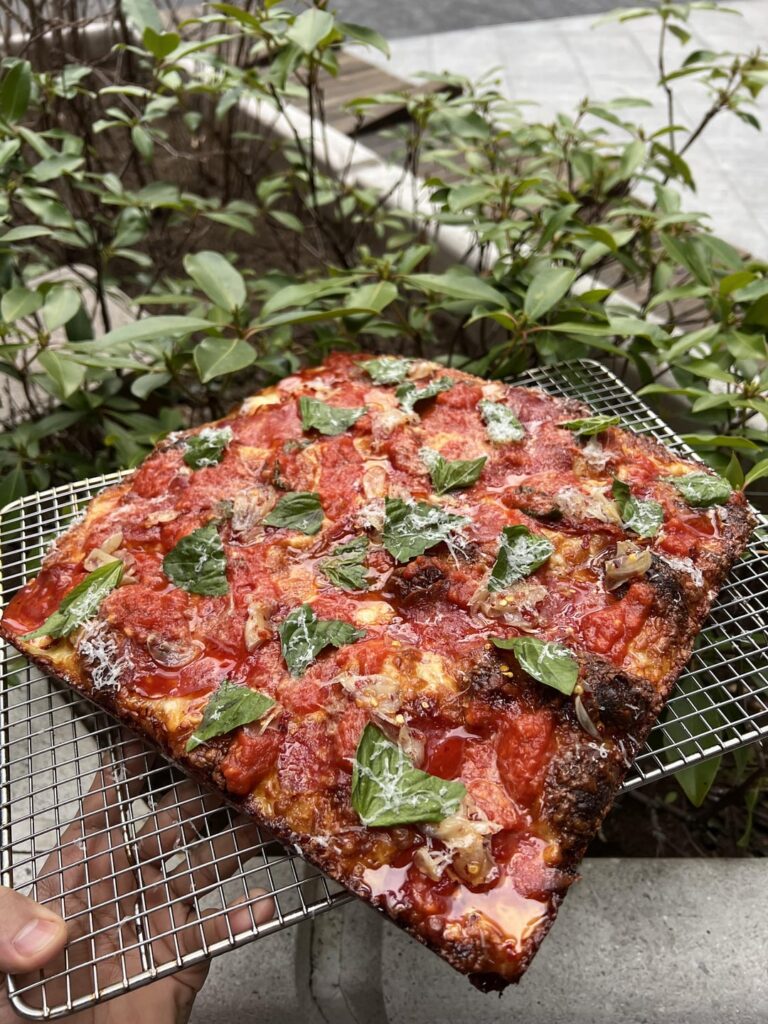 Calabrian salami and candied garlic