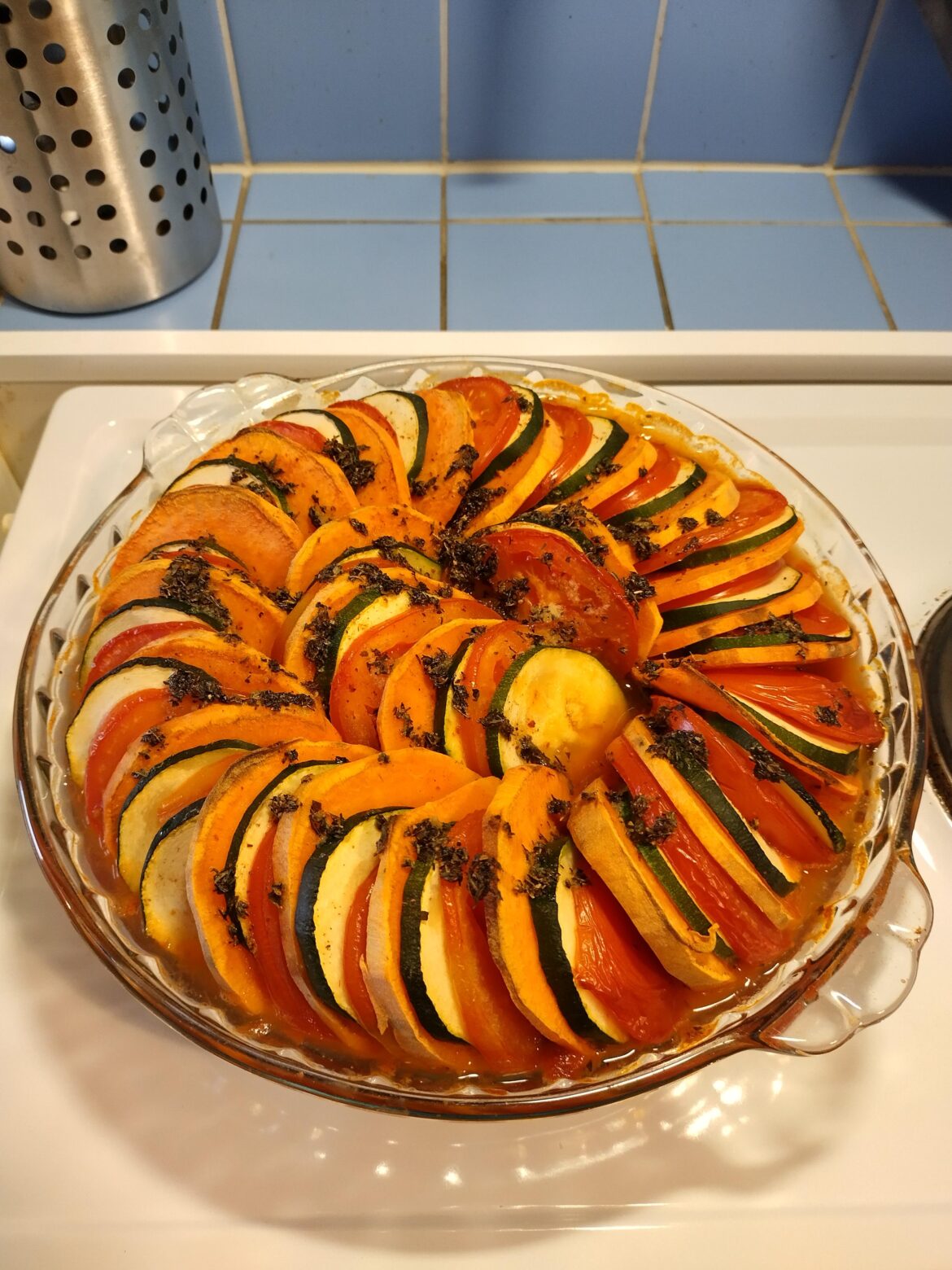 u/LuLuTopSionMid's ratatouille with sweet potato and squash :)