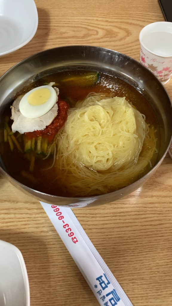 Milmyeon feast for breakfast in Busan