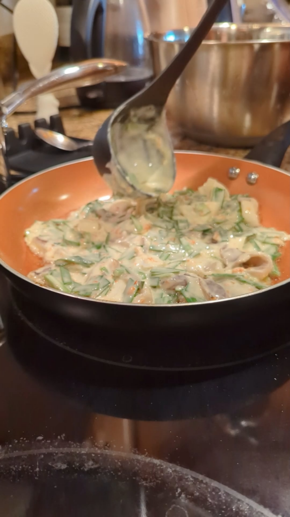 Cooking with my MIL: chive and squid pancakes