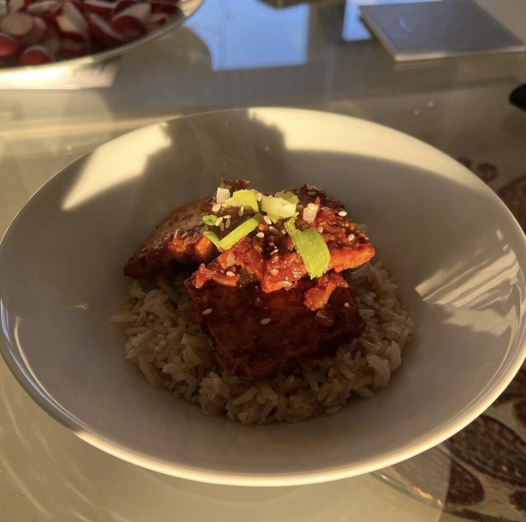 Braised tofu following Maangchi’s recipe !