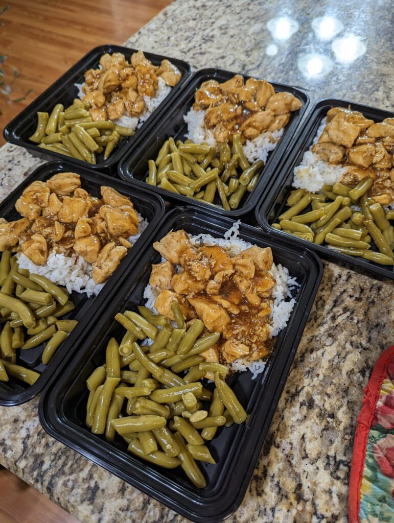 quick and easy meal prep for this week's lunch!