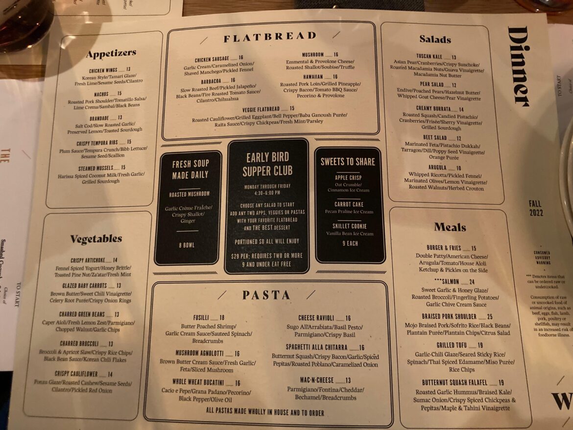 Chicago restaurant recommendation. Went to The Warbler last night and while their menu is omni, there were tons of vegetarian options.
