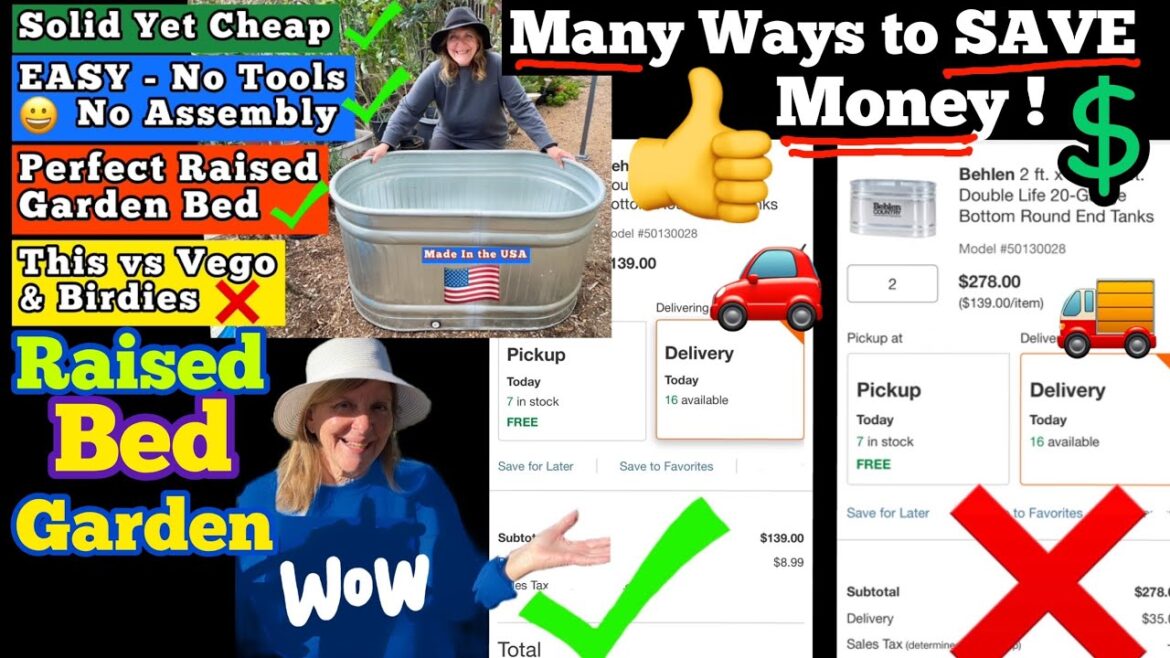 Premade* Raised Bed Gardening for Beginners How To Grow Vegetables at Home Elevated Container Garden