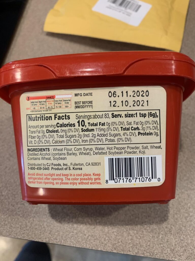 Would you eat this gochujang? Refrigerated. Smells/tastes fine.