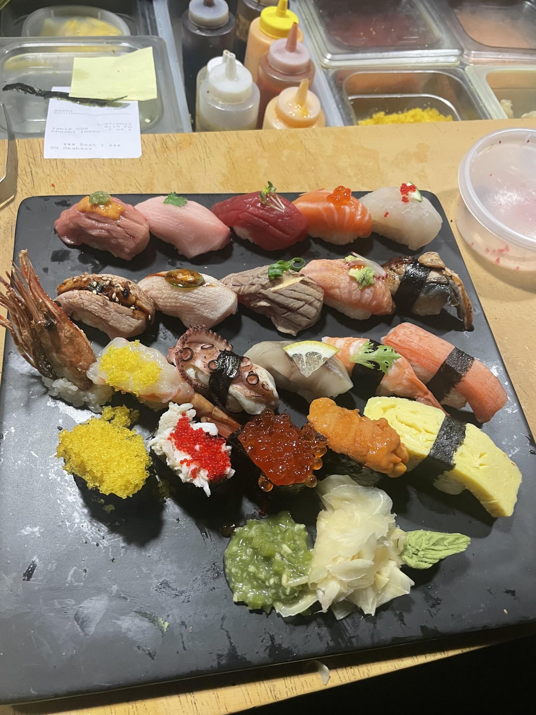 More stuff I gave to one of my friends Tuna tataki and a bunch of