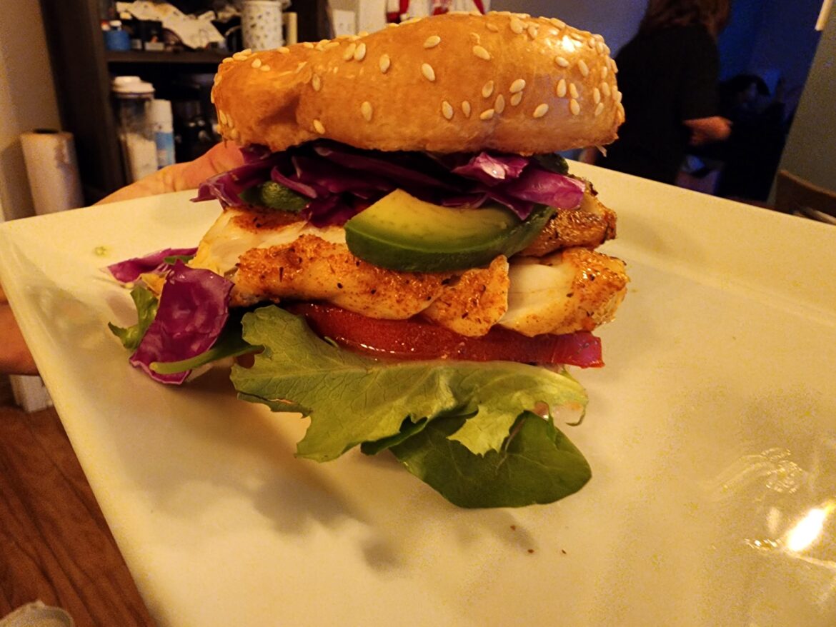 Blackened Tilapia Sammich