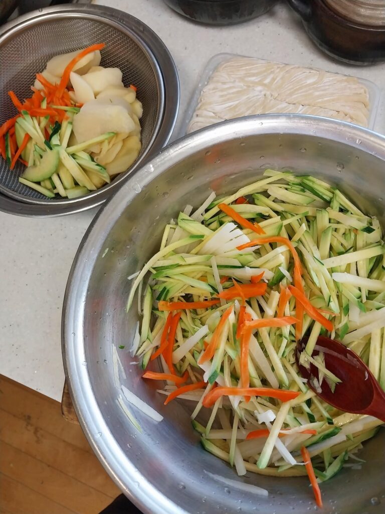 Homemade Jeon & Kalguksu
