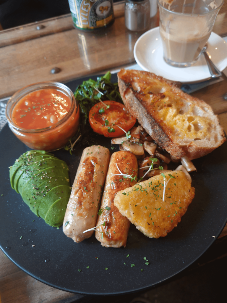 Vegan brekkie at a local café