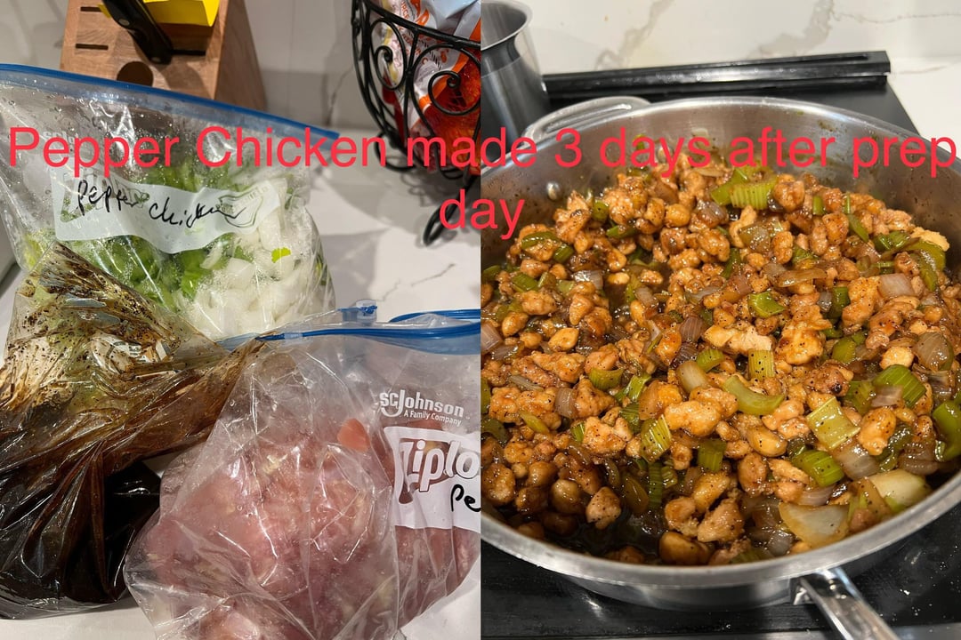 Last week meal prep before and after. - Dining and Cooking