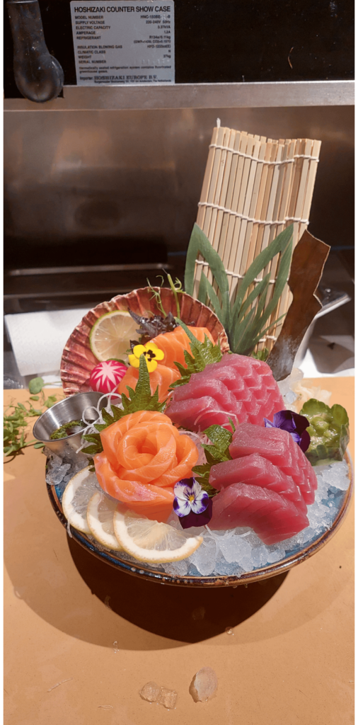 Sashimi bowl I made a few months ago.