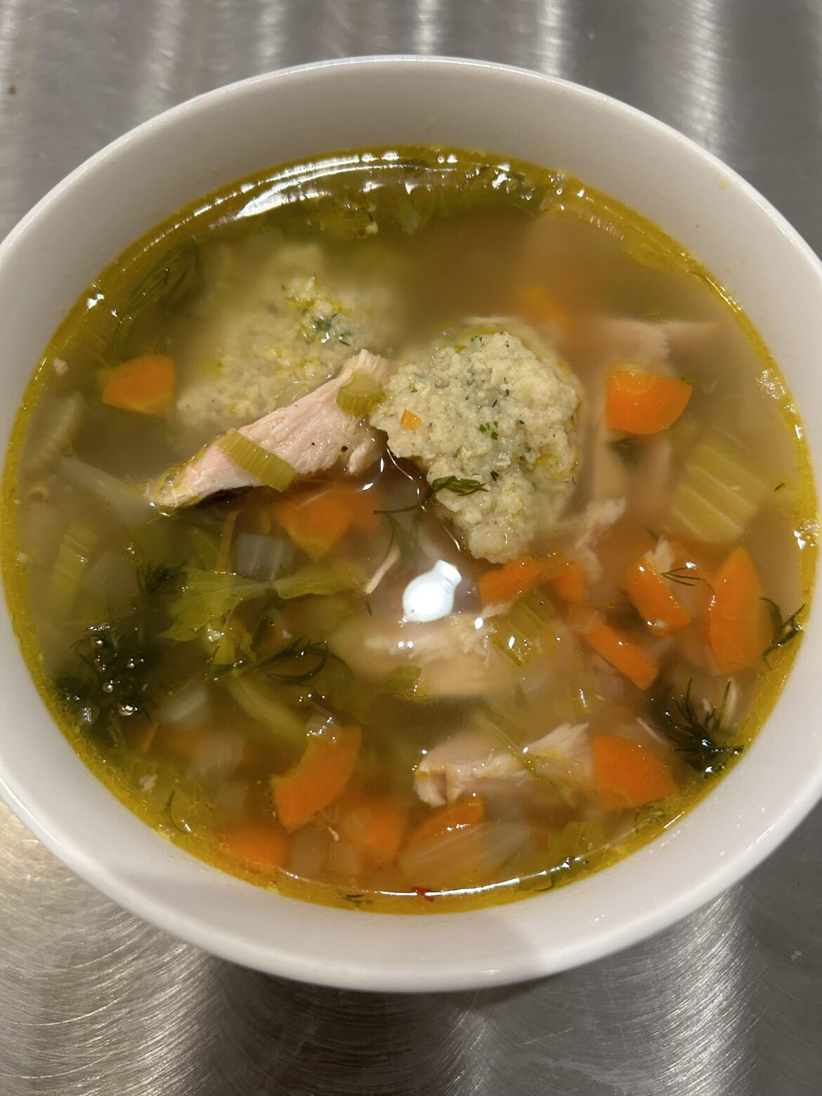 Made some matzah last night. Matzah ball soup tonight