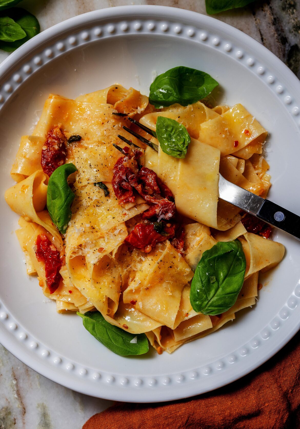 Tomato-Basil Pappardelle