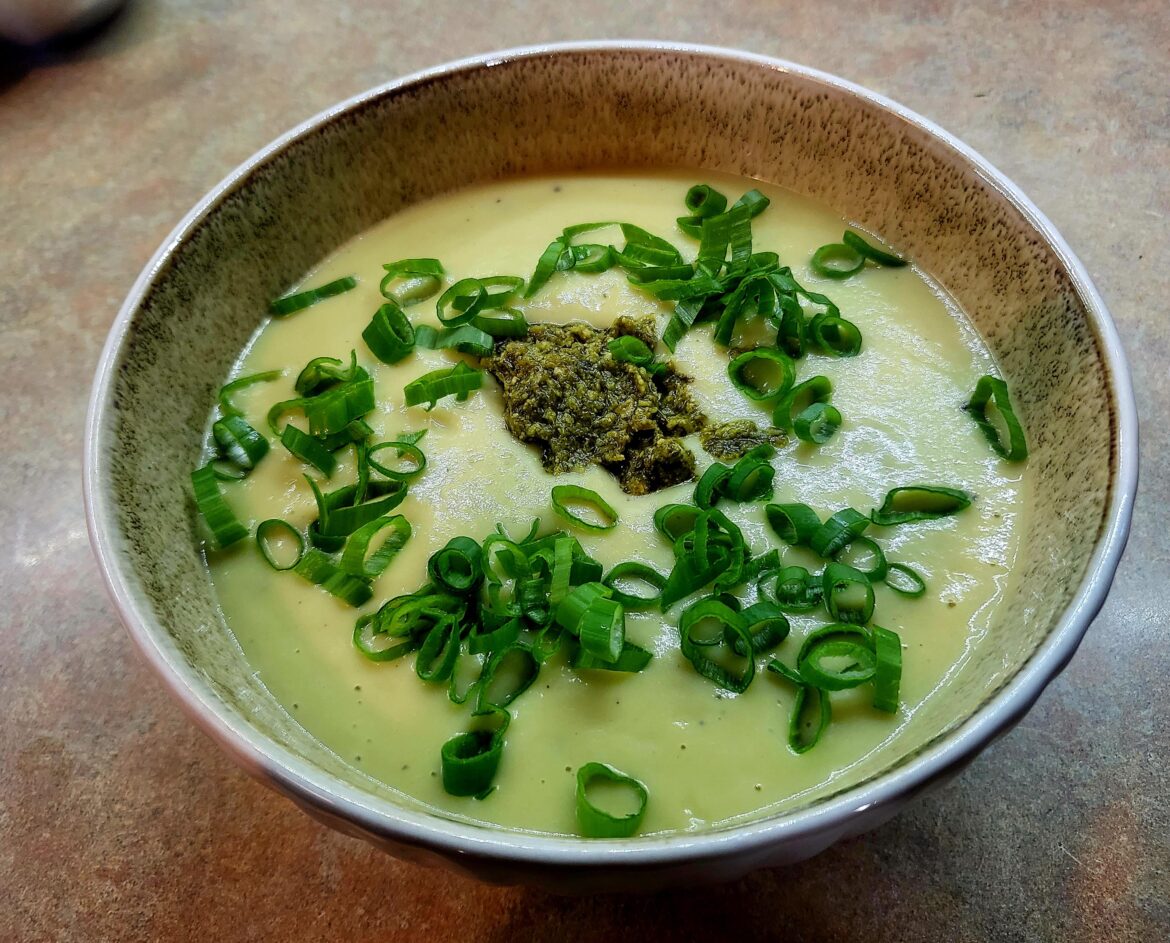 Vitamix Leek, Potato, Artichoke soup