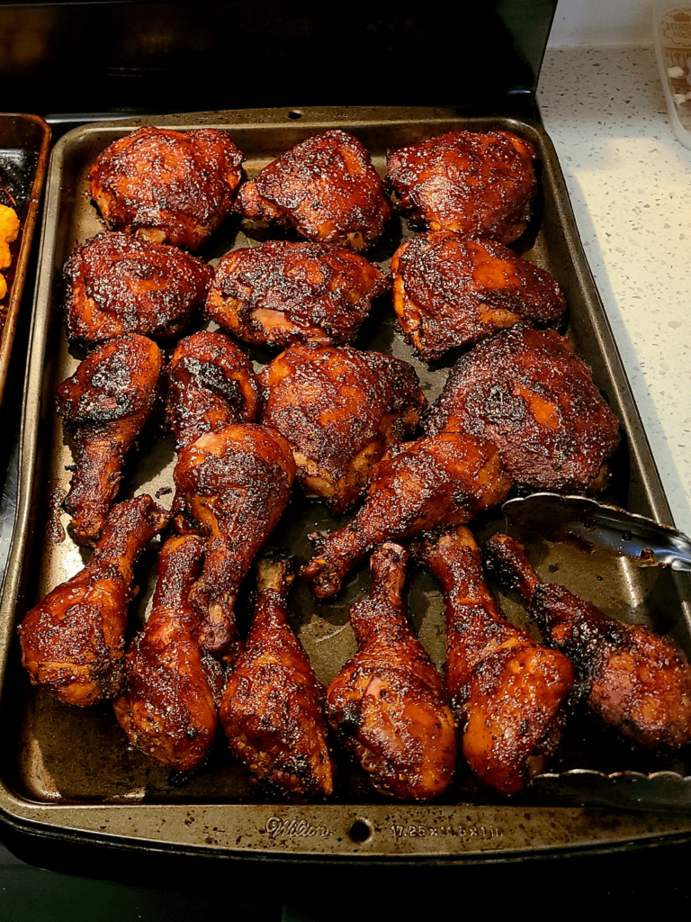 I made smoked bbq chicken