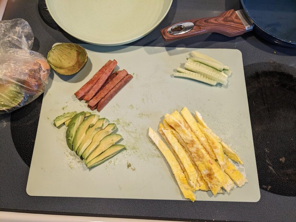 Made kimbap first time