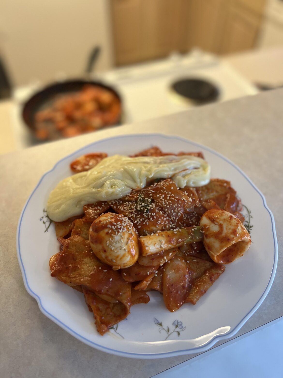 Made from scratch tteokbokki. American gf approved
