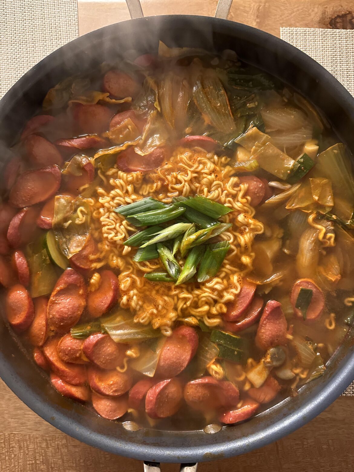 Made some budaejjigae (Korean Army Stew)
