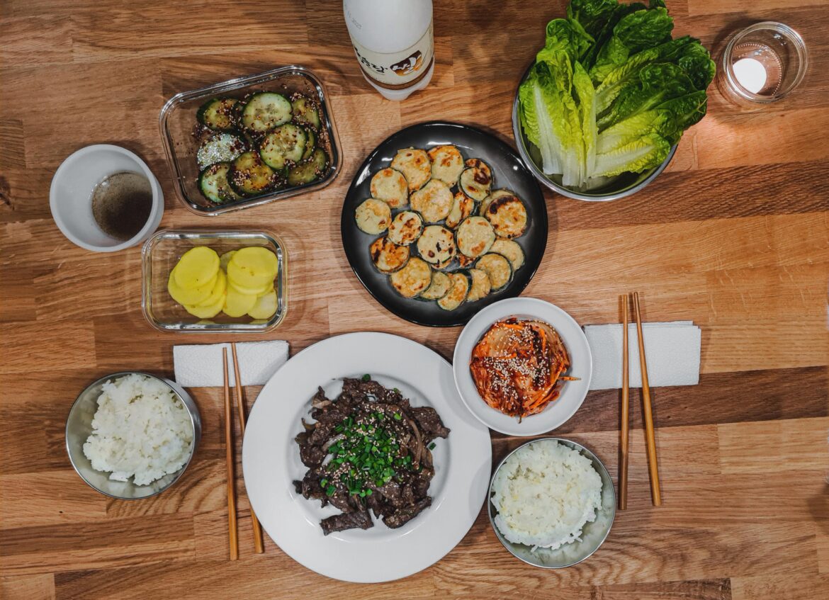 Homemade bulgogi dinner