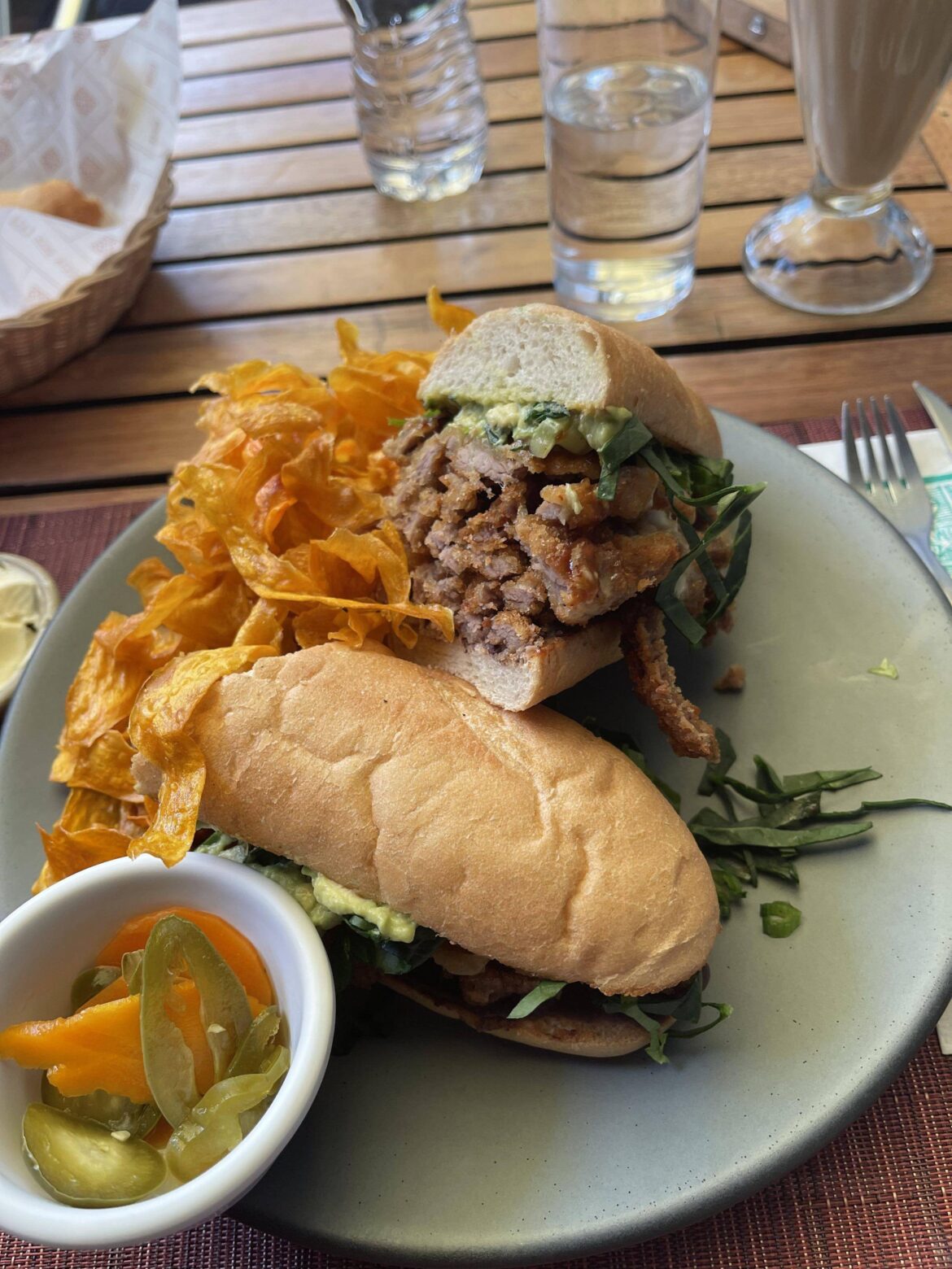 A breaded beef pepito sandwich in Mexico City