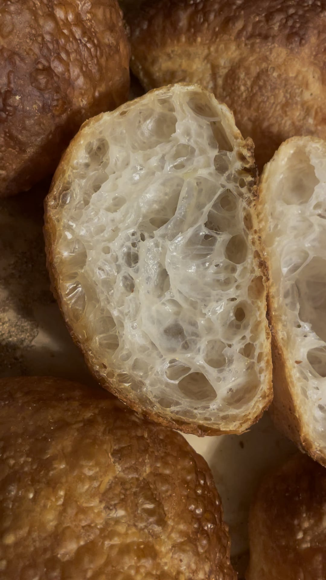 Pan De Cristal (glass bread) 110 hydration Dining and Cooking