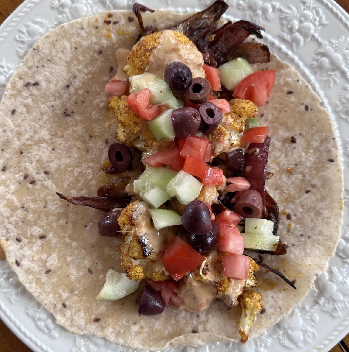 Cauliflower Shawarma with Spicy Tahini