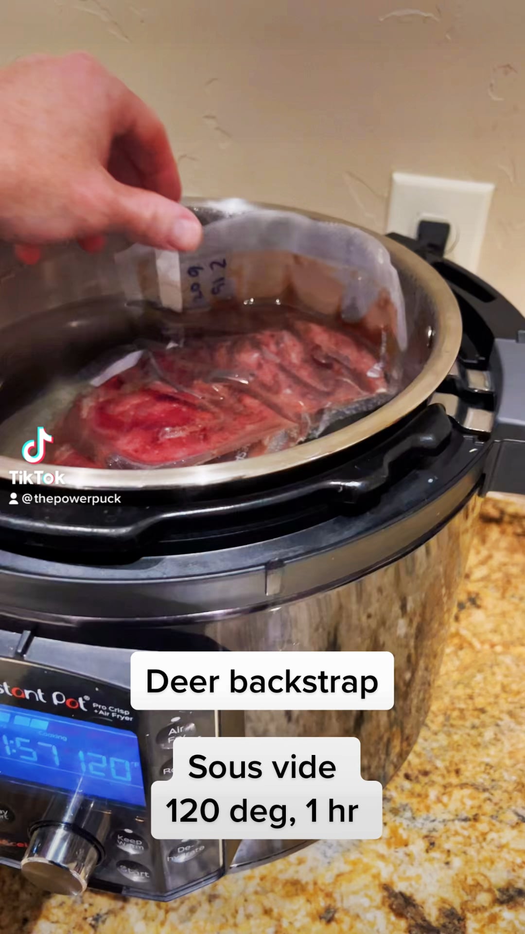 Deer backstrap sous vide Dining and Cooking