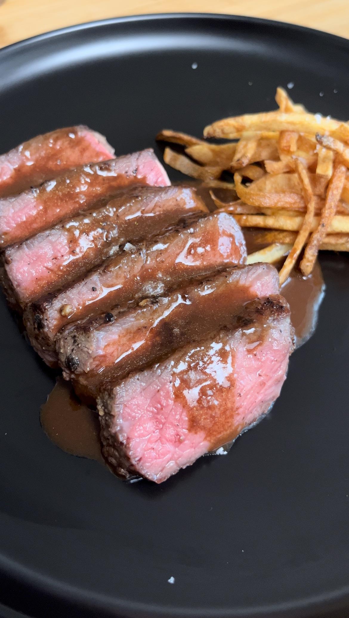 [homemade] Sous Vide Ribeye with Bordelaise and Frites Dining and Cooking
