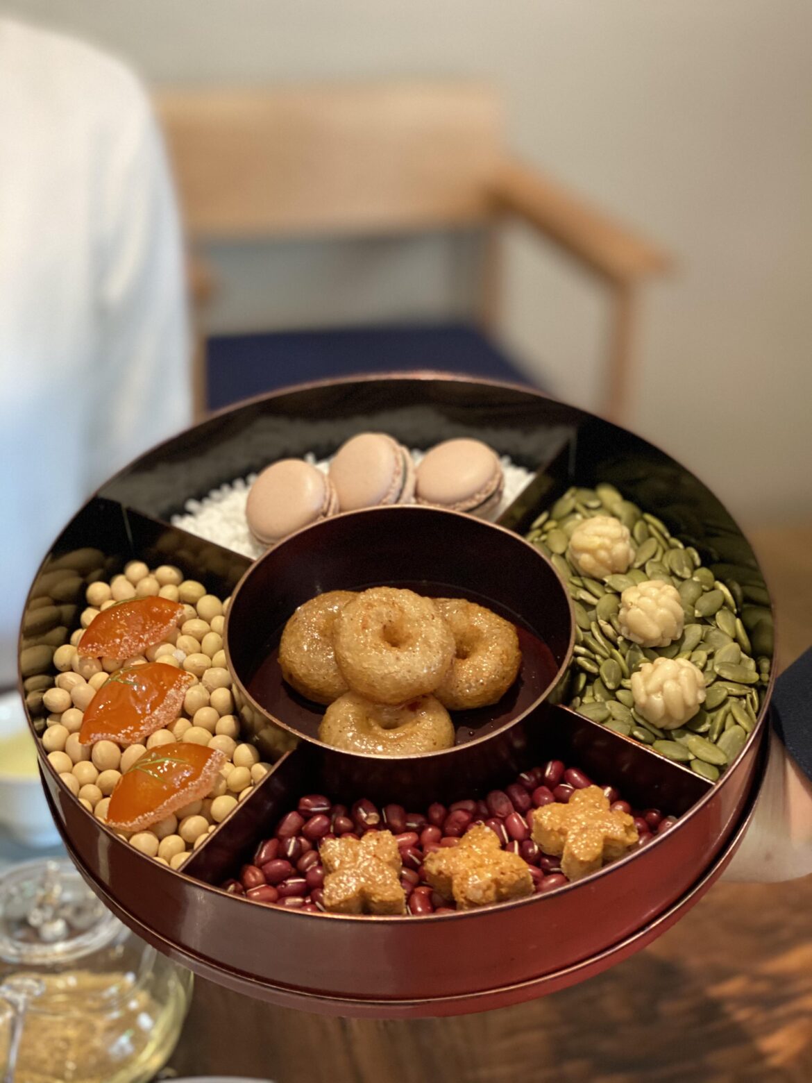 Colorful traditional Korean desserts by Michelin 2stars restaurant