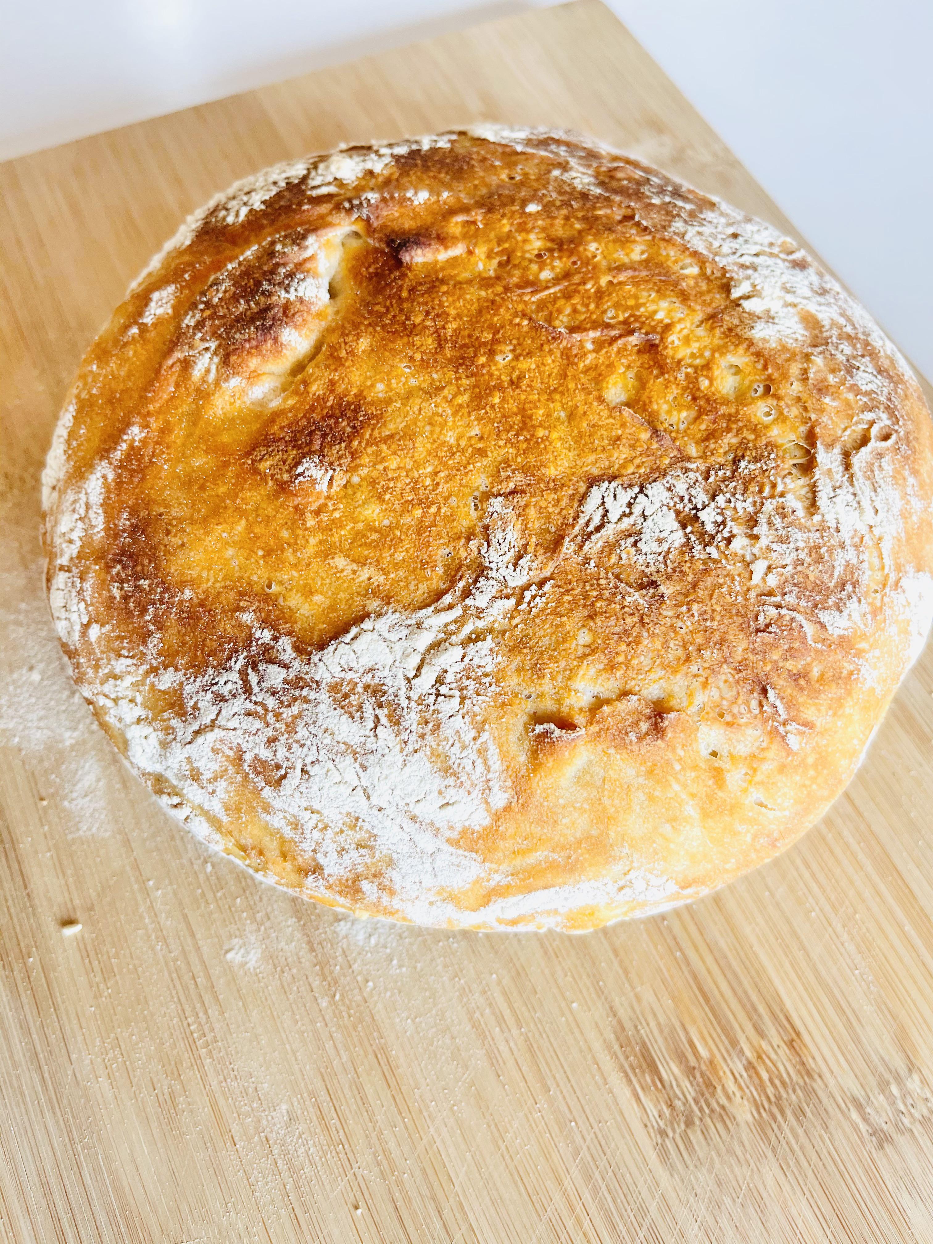 I made jim lahey s no knead bread dining and cooking