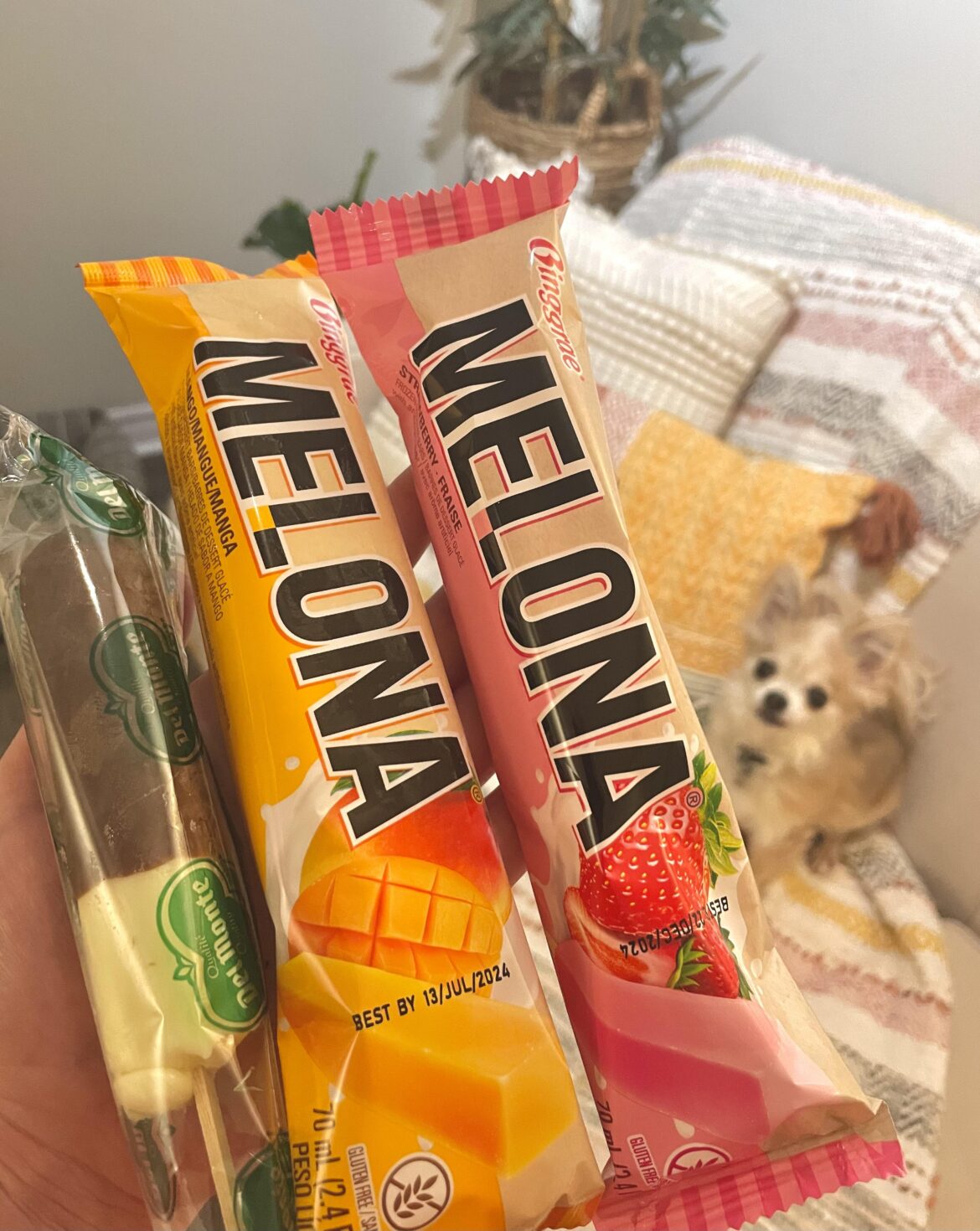 Choose your fighter (of late night ice cream cravings) I LOVE the Melona bars they’re 110kcal and they’re delicious. The chocolate banana ones are pretty good too, especially for 70kcal. I usually have one of these as my last thing before bed, definitely helping me stay on track