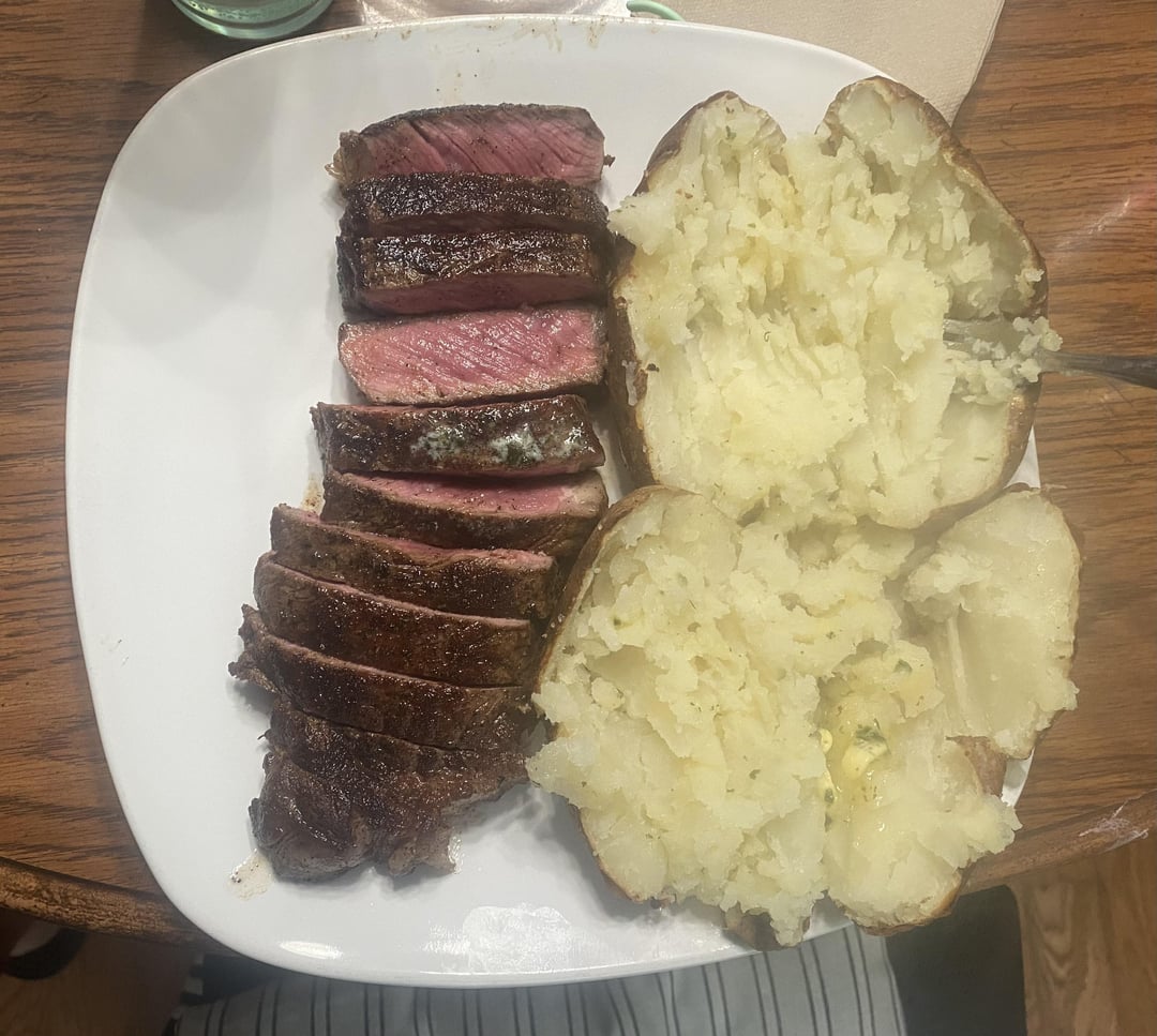 Ribeye prices were a little high today, so New York Strip it is. Dining and Cooking