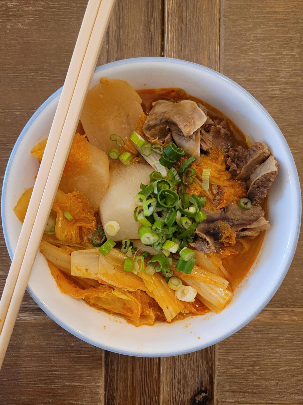 Spicy Beef Short-Rib Stew (with udon) – 우거지 갈비탕