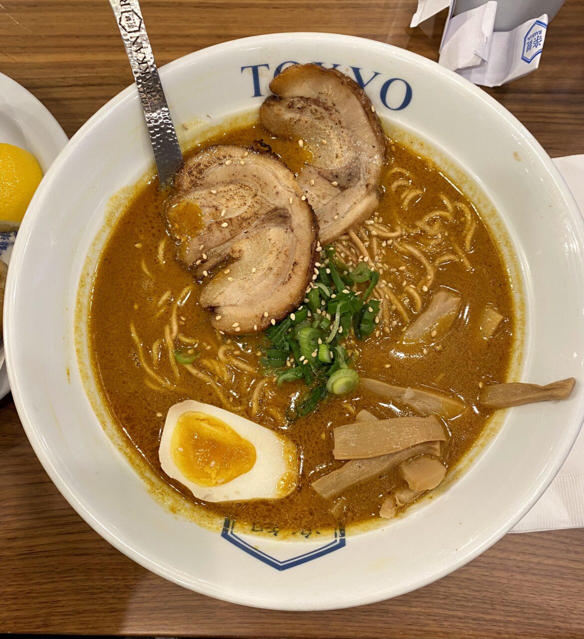 Spicy Curry Ramen from Rakkan Ramen