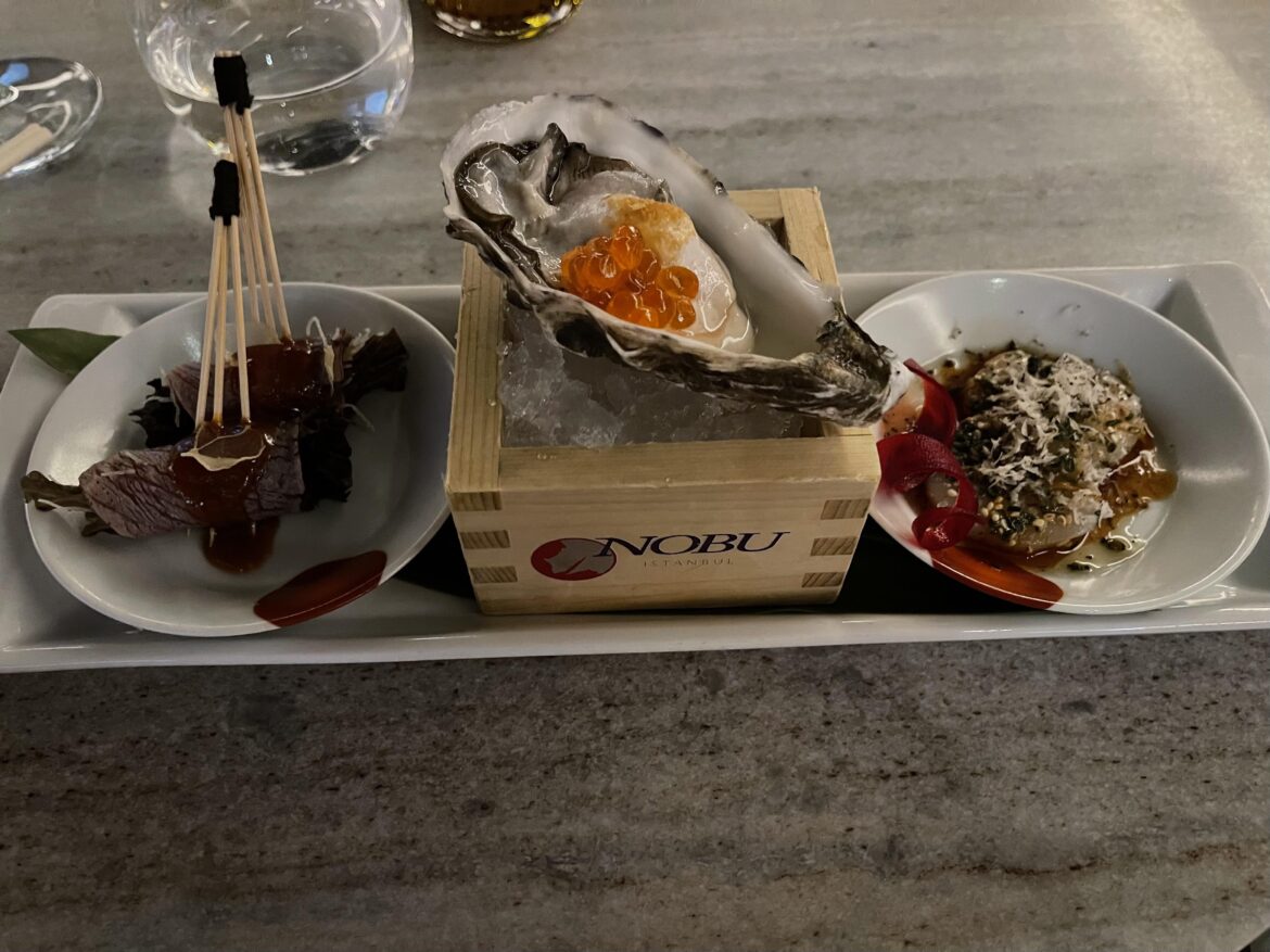 A portion of the Nobu Omakase