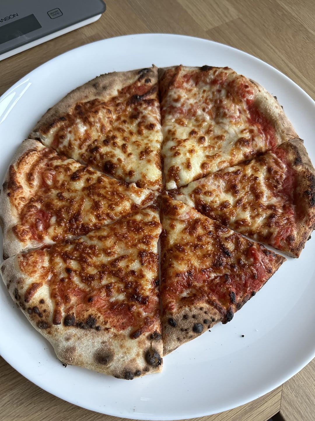 Following the Stadler made calculator to make a margarita pizza. Not