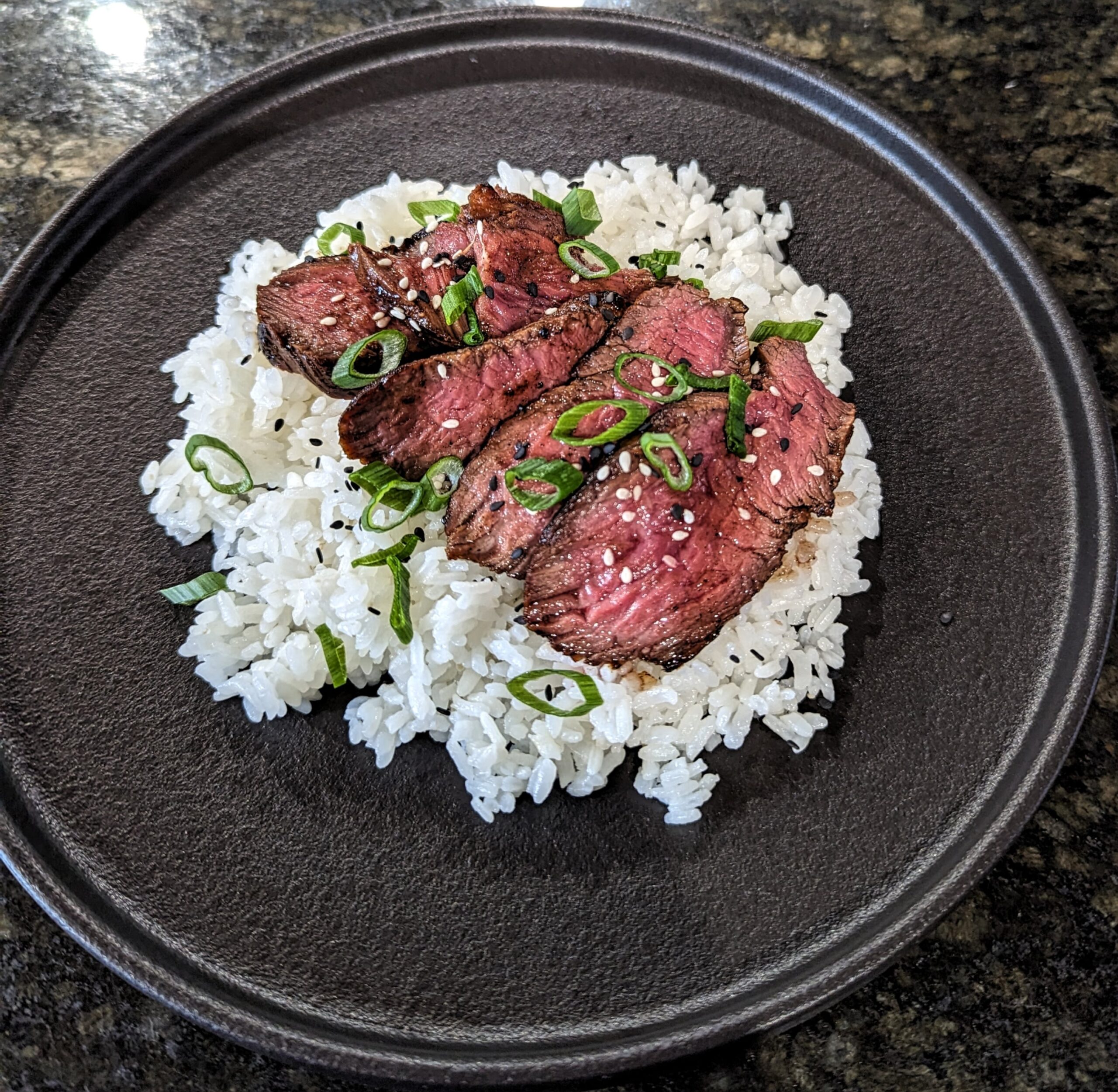 Teriyaki marinated hanger steak Dining and Cooking