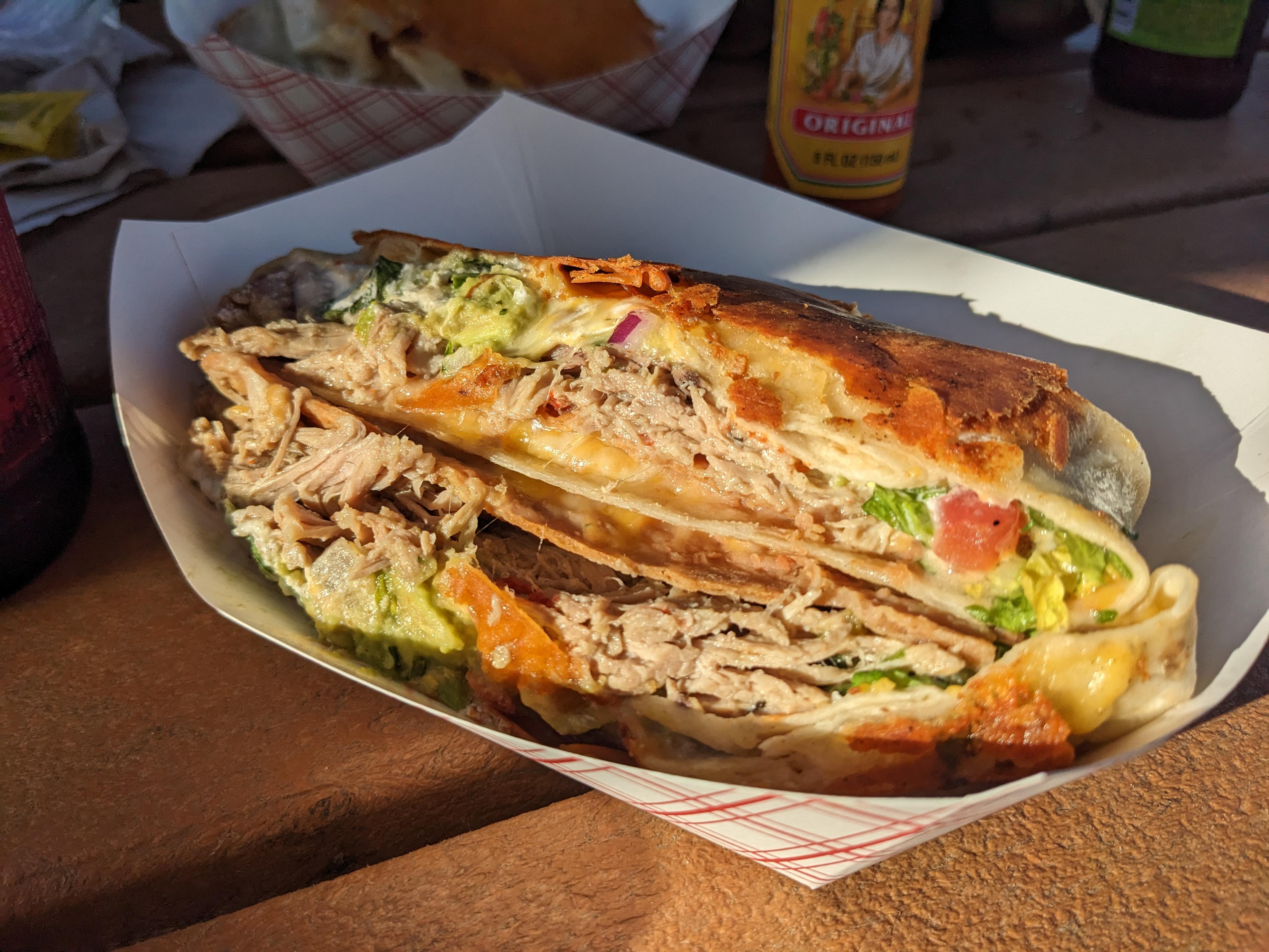 "Mexican UFO" from A1A Burrito Works Dining and Cooking