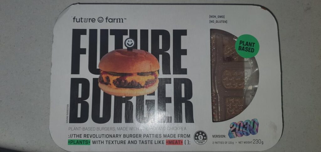 Purchased from Coles Supermarket. Just on a sesame seed bun with Lettuce, Tomato, Mayonnaise & BBQ Sauce